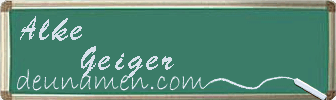Alke Geiger Visitenkarte
